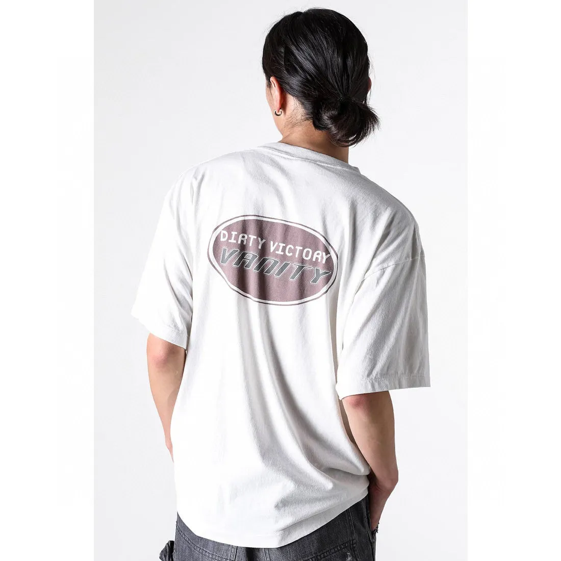 SAINT Mxxxxxx VANITY SS TEE/WHT Jesus Butterfly Print Short Sleeve Off-White S-XL Cylindrical No Side Seam Fabric 220g High Weight OE Yarn ⚠️Note: It is almost meaningless if it is not a cylindrical fabric Customized main mark/wash mark/little angel anti-counterfeiting label Original-level printing factory Top purchasing level